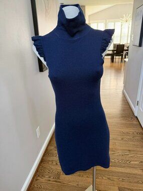 Dakota Martin Navy Cashmere Dress Size Medium